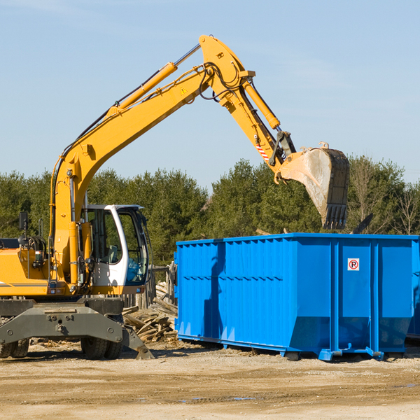 what size residential dumpster rentals are available in Poplar Grove Illinois